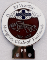 badge Morgan :Morgan club Finland 20 vuotta.jpg